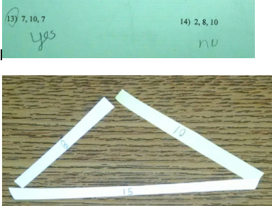 Hands on Triangles for Boring Worksheet