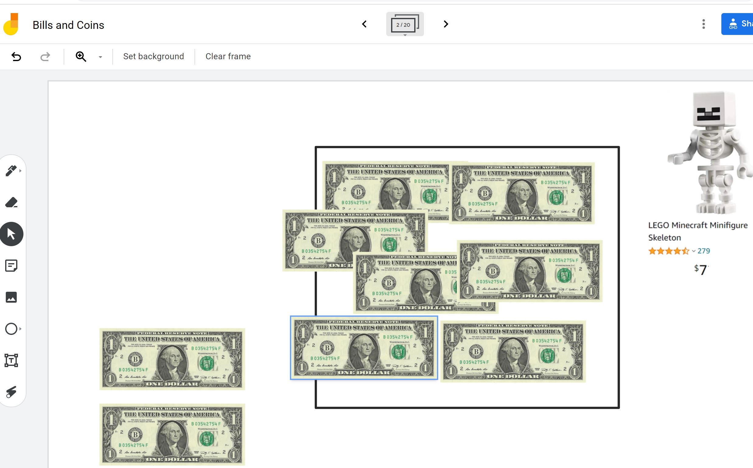 Counting Money – Jamboard