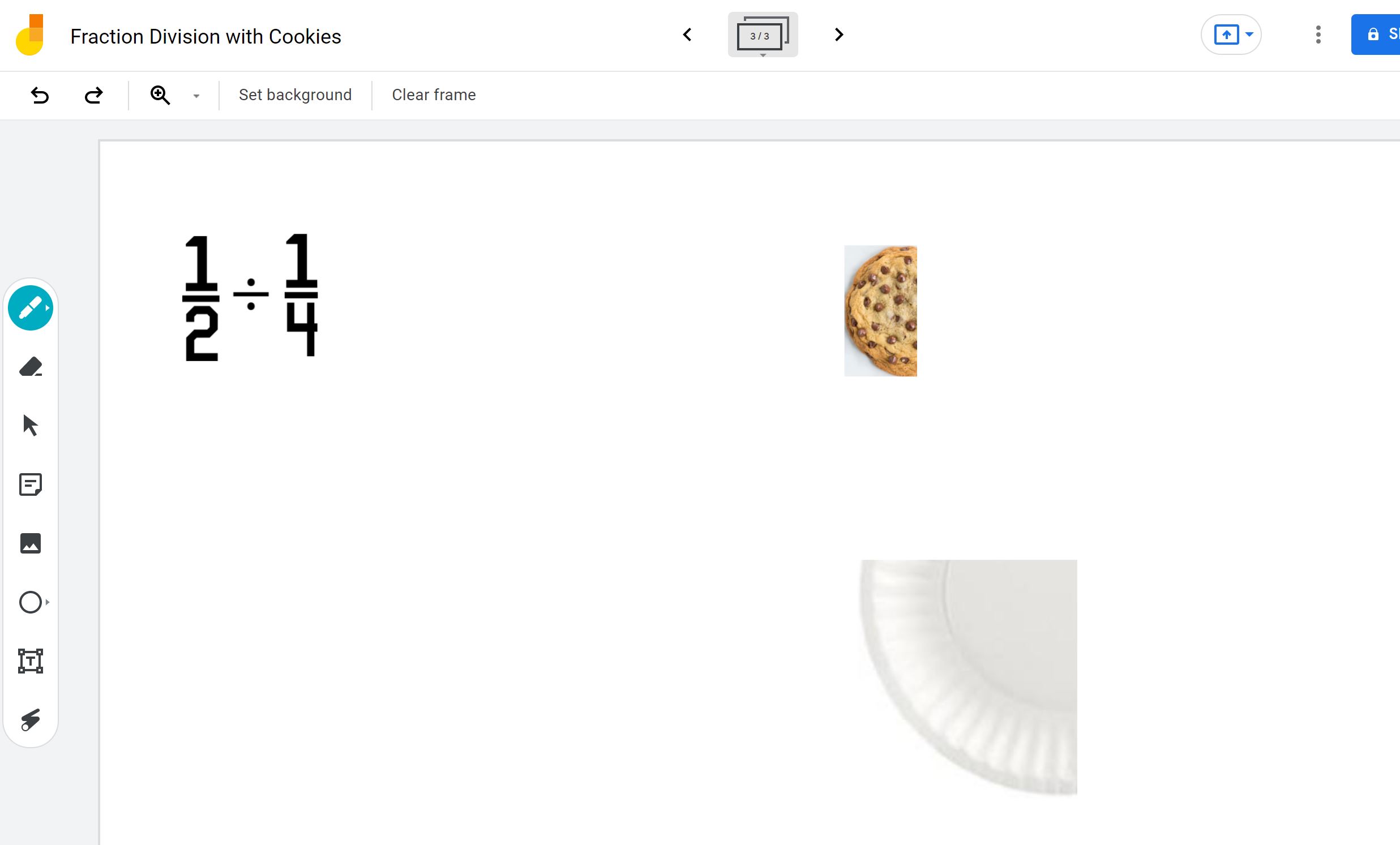 Division of Fractions with Cookies