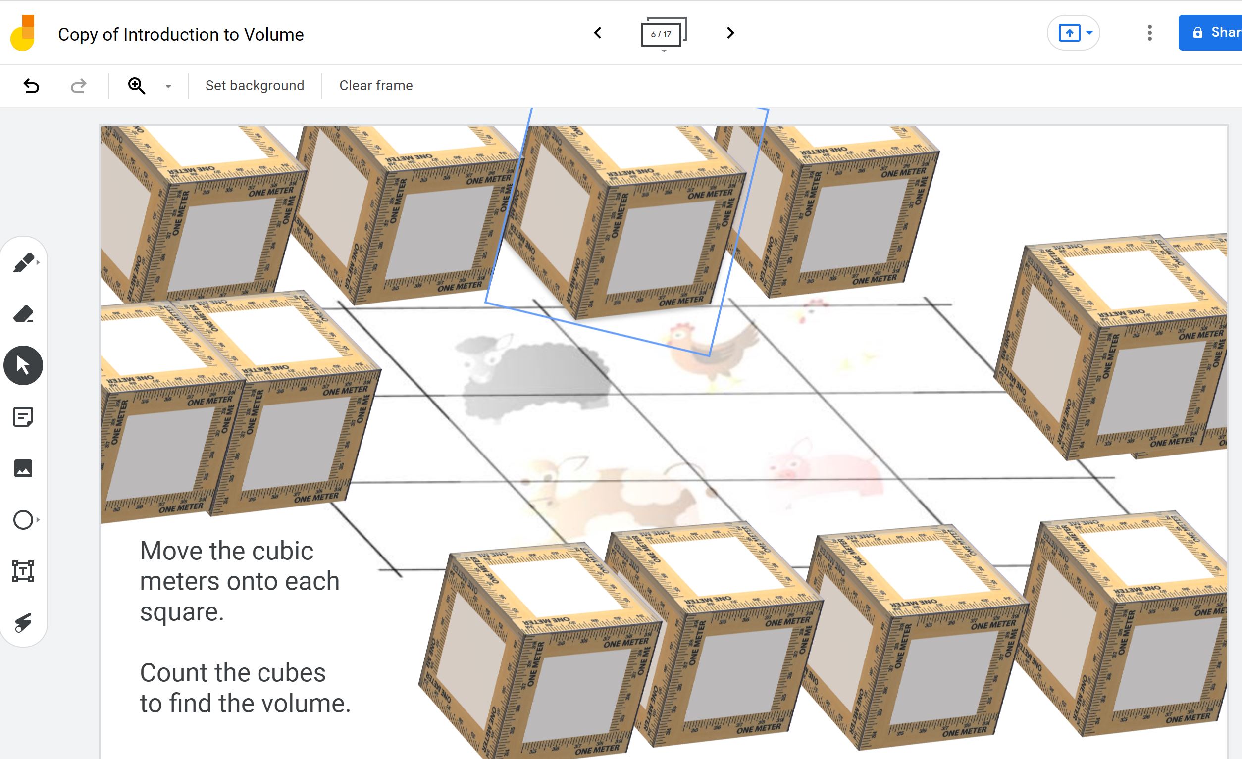 Introduction to Volume – Manipulatives (starting with perimeter and area)